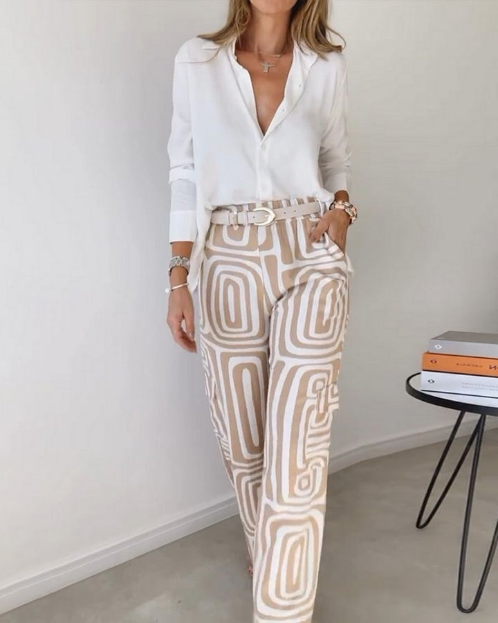CANDELA - ENSEMBLE 2 PIÈCES CHEMISE ET PANTALON