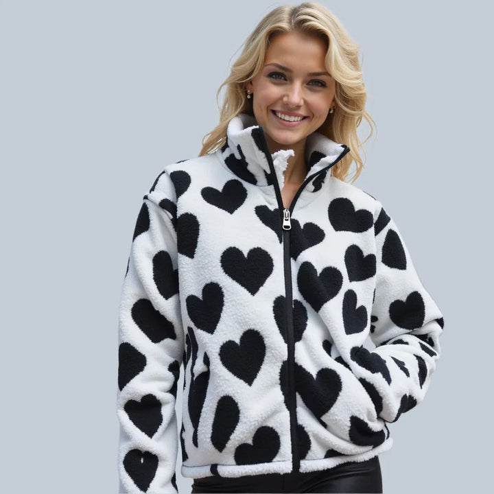 Katharina™ | Veste réversible à motifs cœur