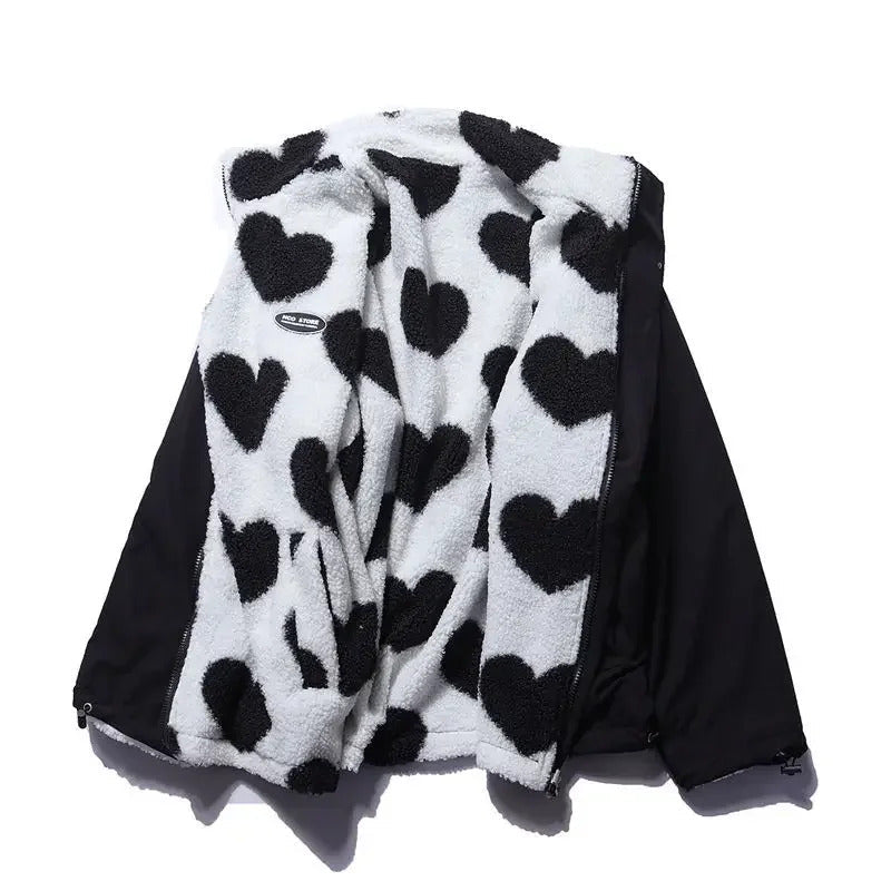 Katharina™ | Veste réversible à motifs cœur