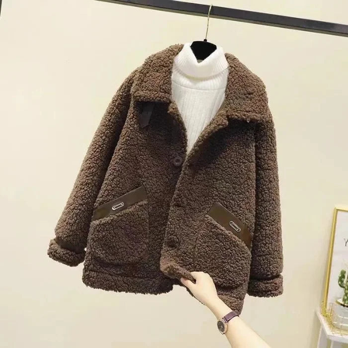 Camille | Veste en peluche décontractée