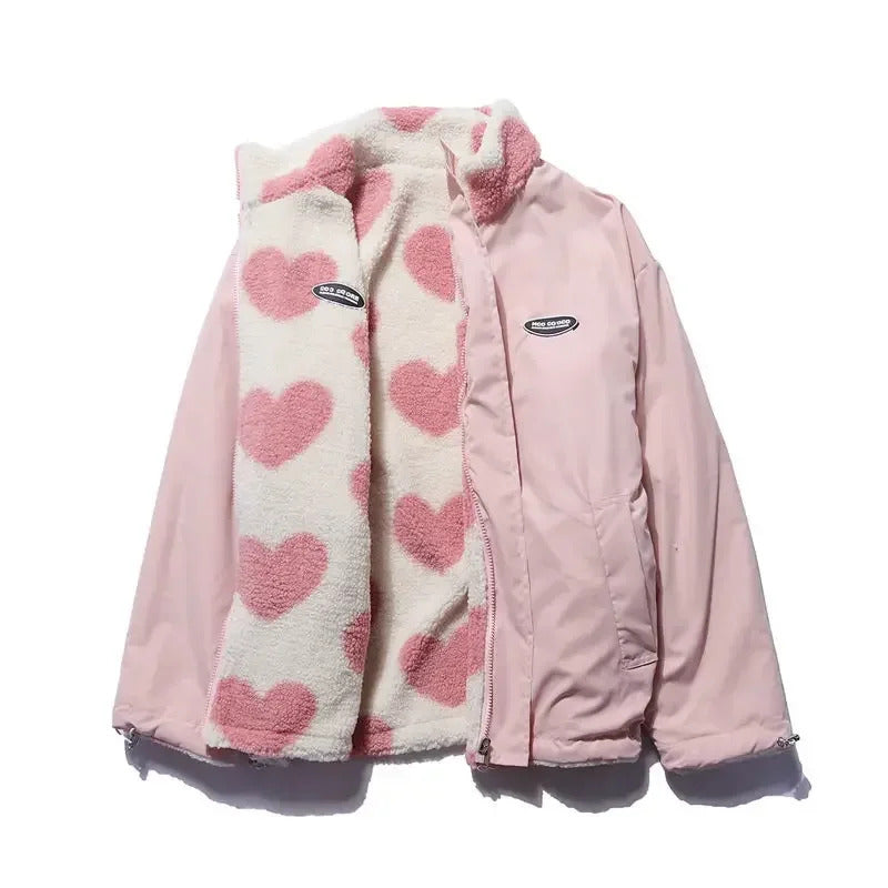 Katharina™ | Veste réversible à motifs cœur