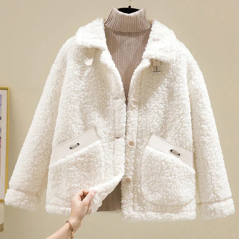 Camille | Veste en peluche décontractée