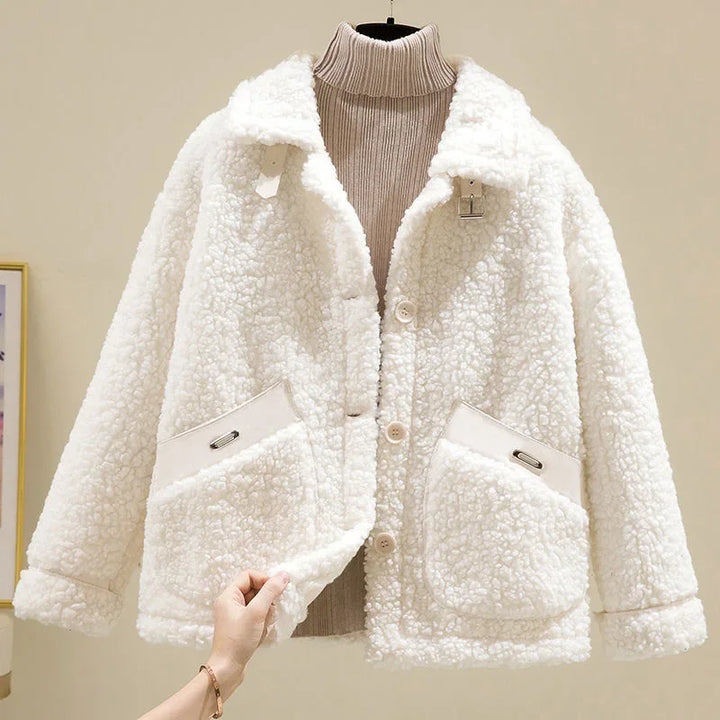 Camille | Veste en peluche décontractée