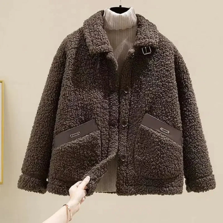 Camille | Veste en peluche décontractée