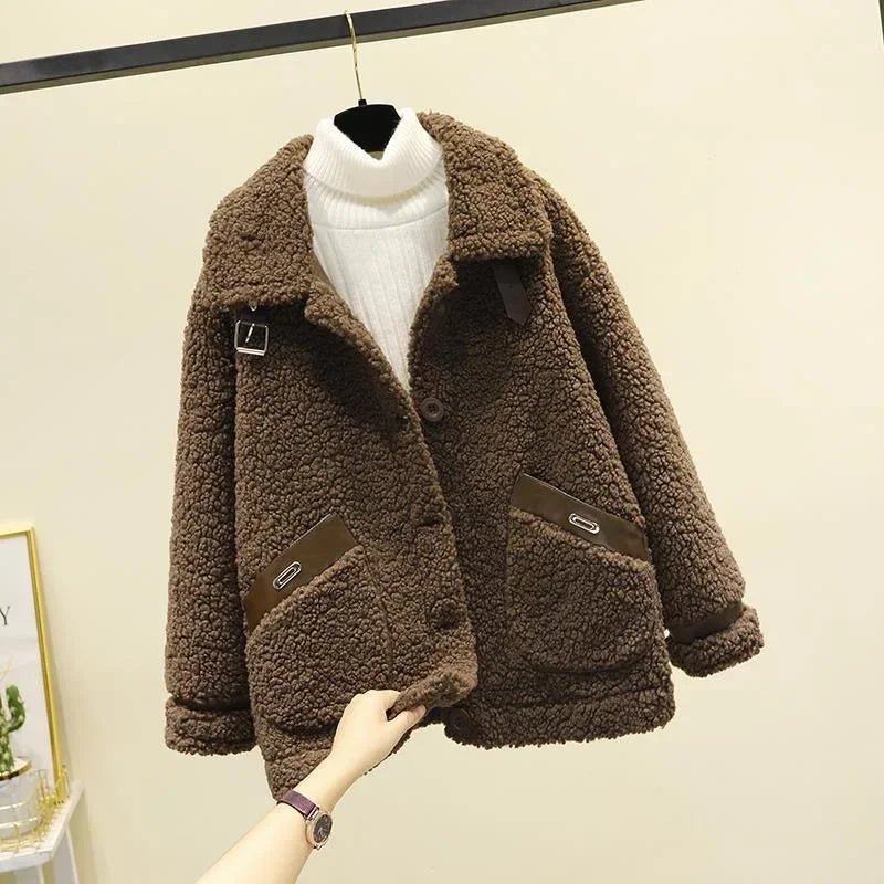 Camille | Veste en peluche décontractée