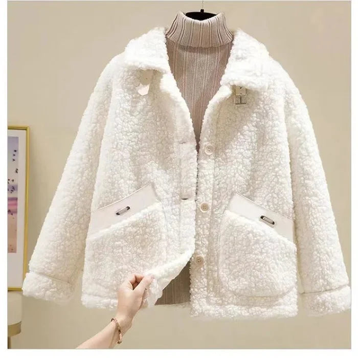 Camille | Veste en peluche décontractée